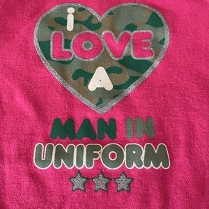 NWT. I Love A Man in Uniform sz 3-6 mo